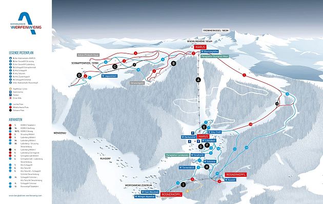 Werfenweng Pistenplan