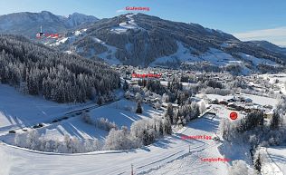 Wagrain Jugendhotel Unterkunft Panorama Winter 1